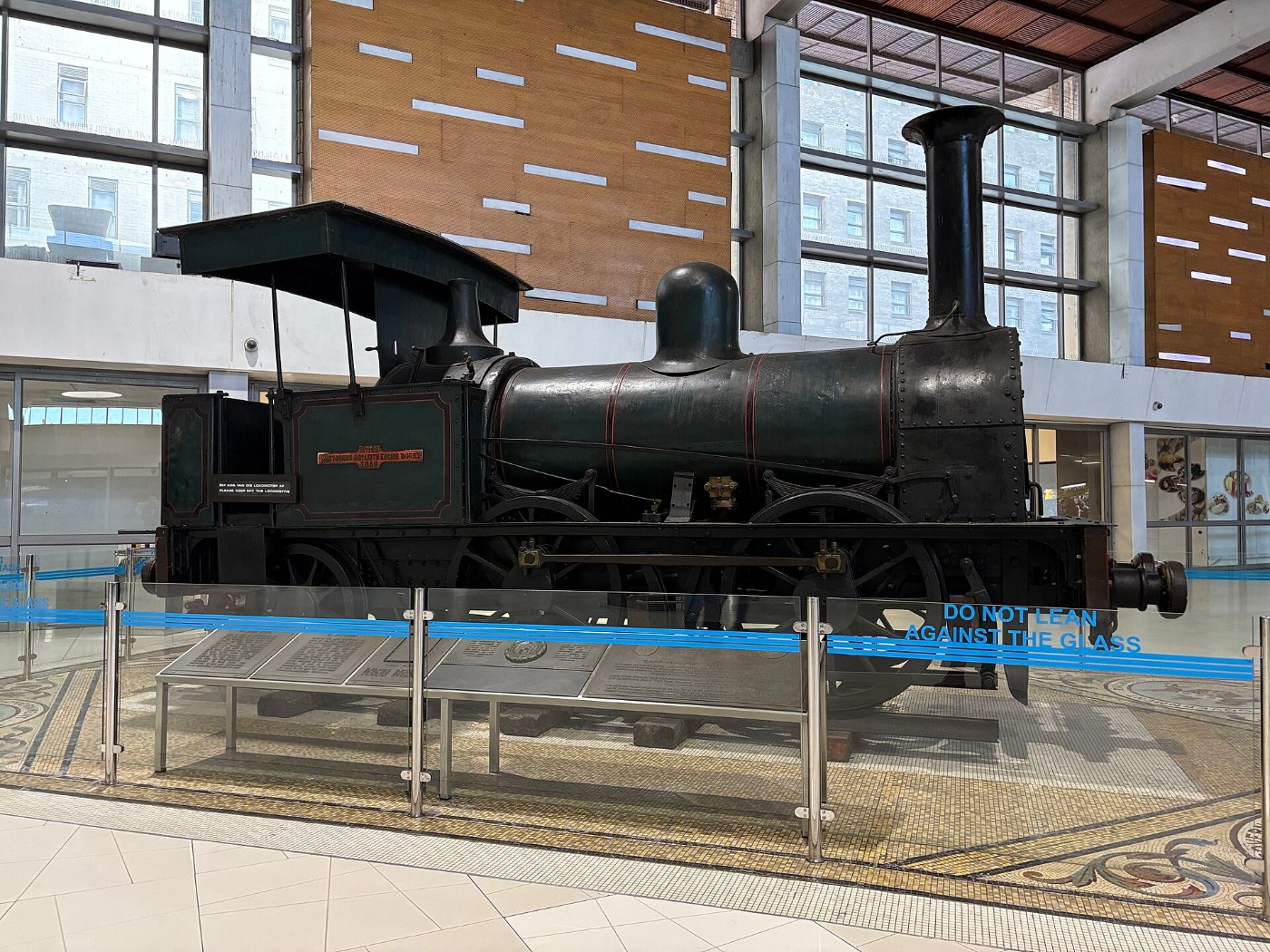 Preserved steam train in Cape Town Station June 2026