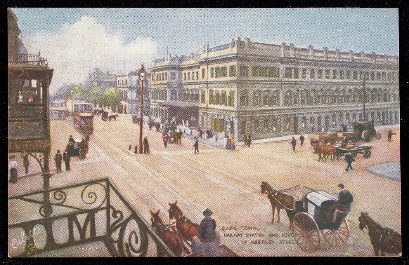 Cape Town, Railway Station and Lower End of Adderley Street (NBY )