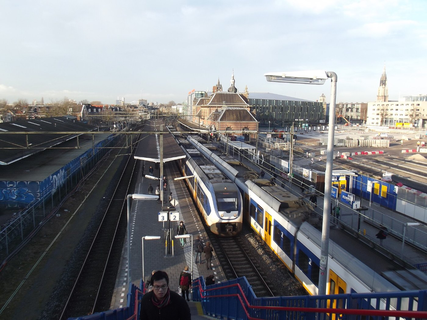 Delft station laatste dagen vanaf brug I