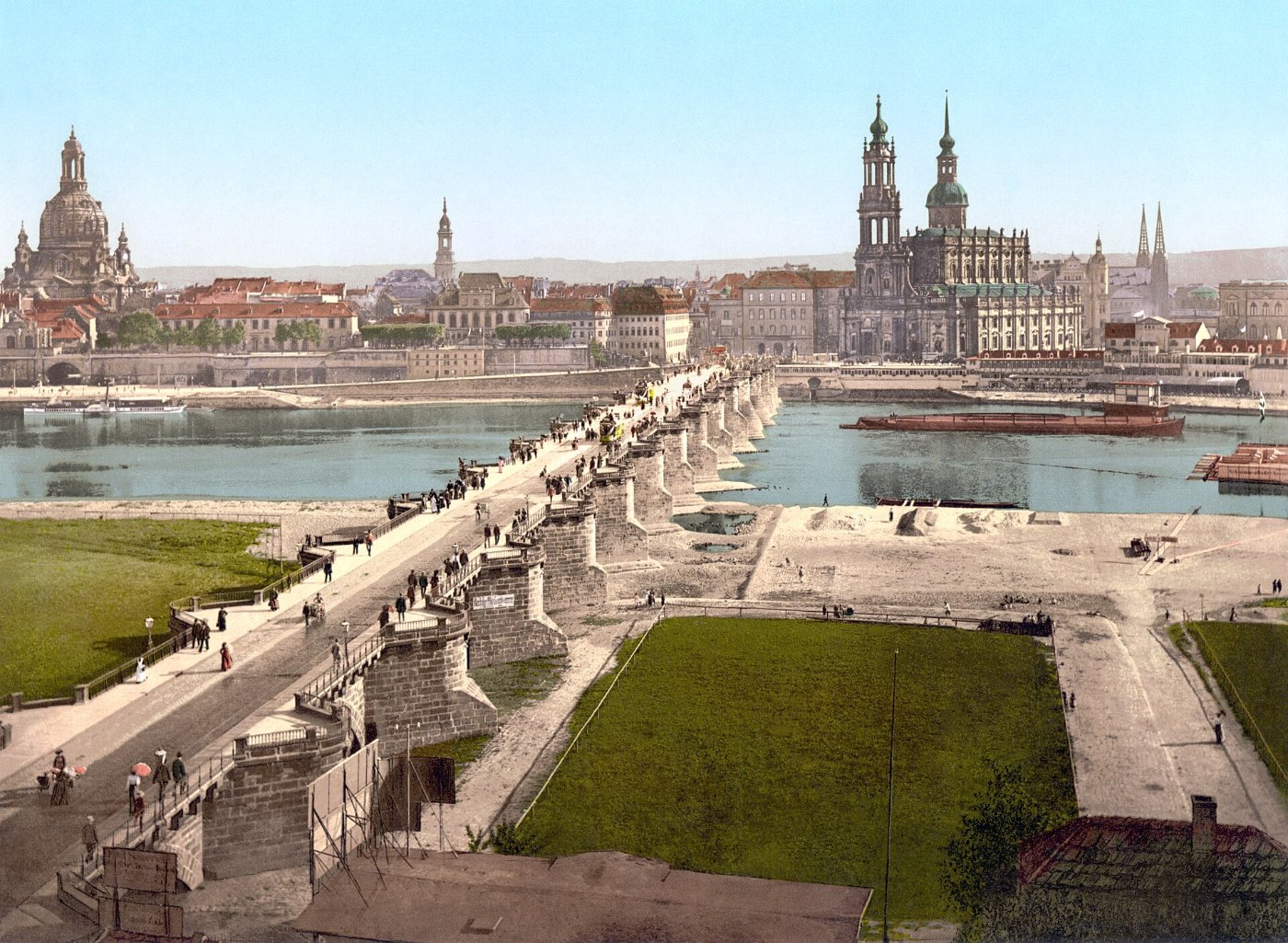Historische Ansicht von Dresden um 1900
