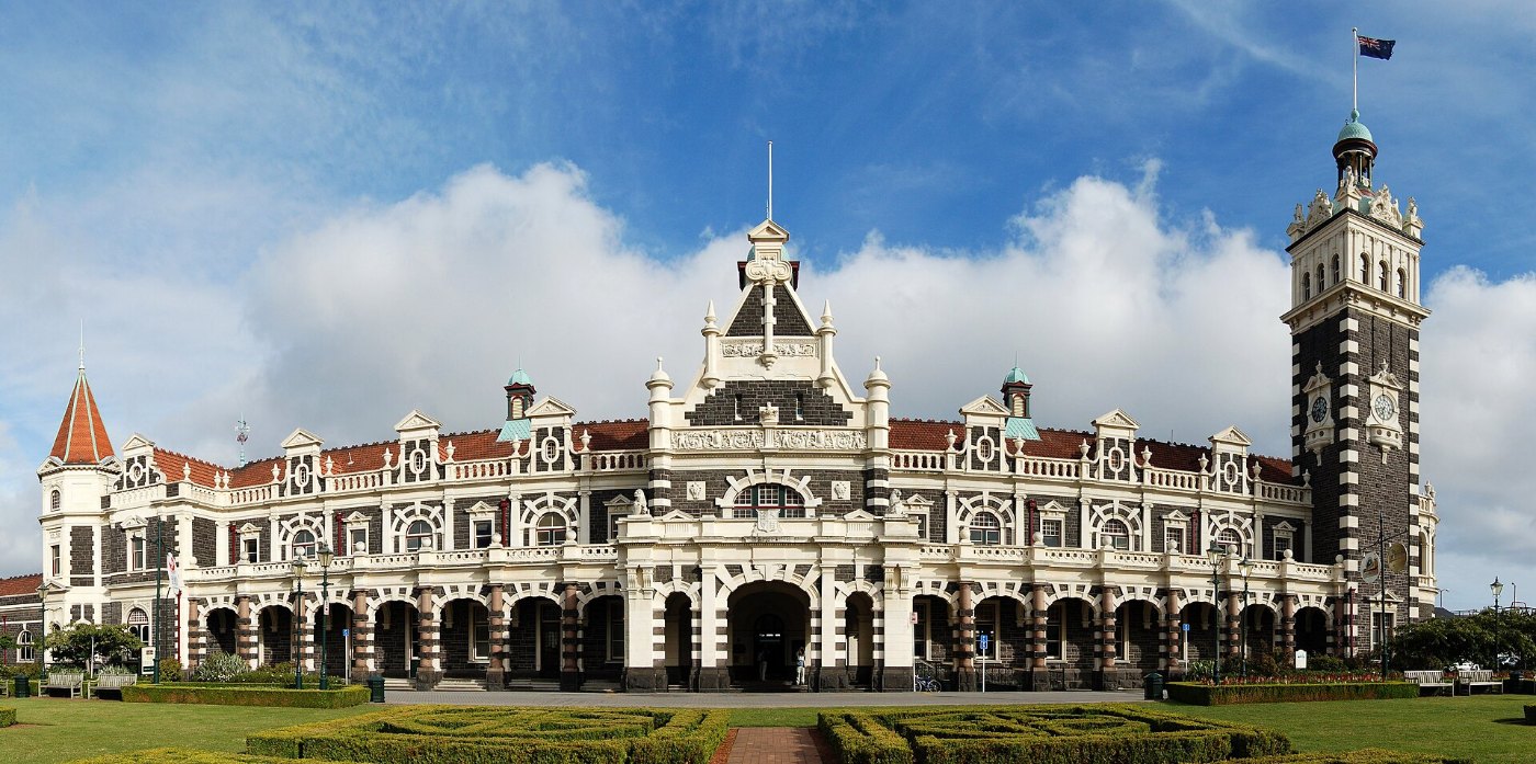 Dunedin Railway Station Full Exterior