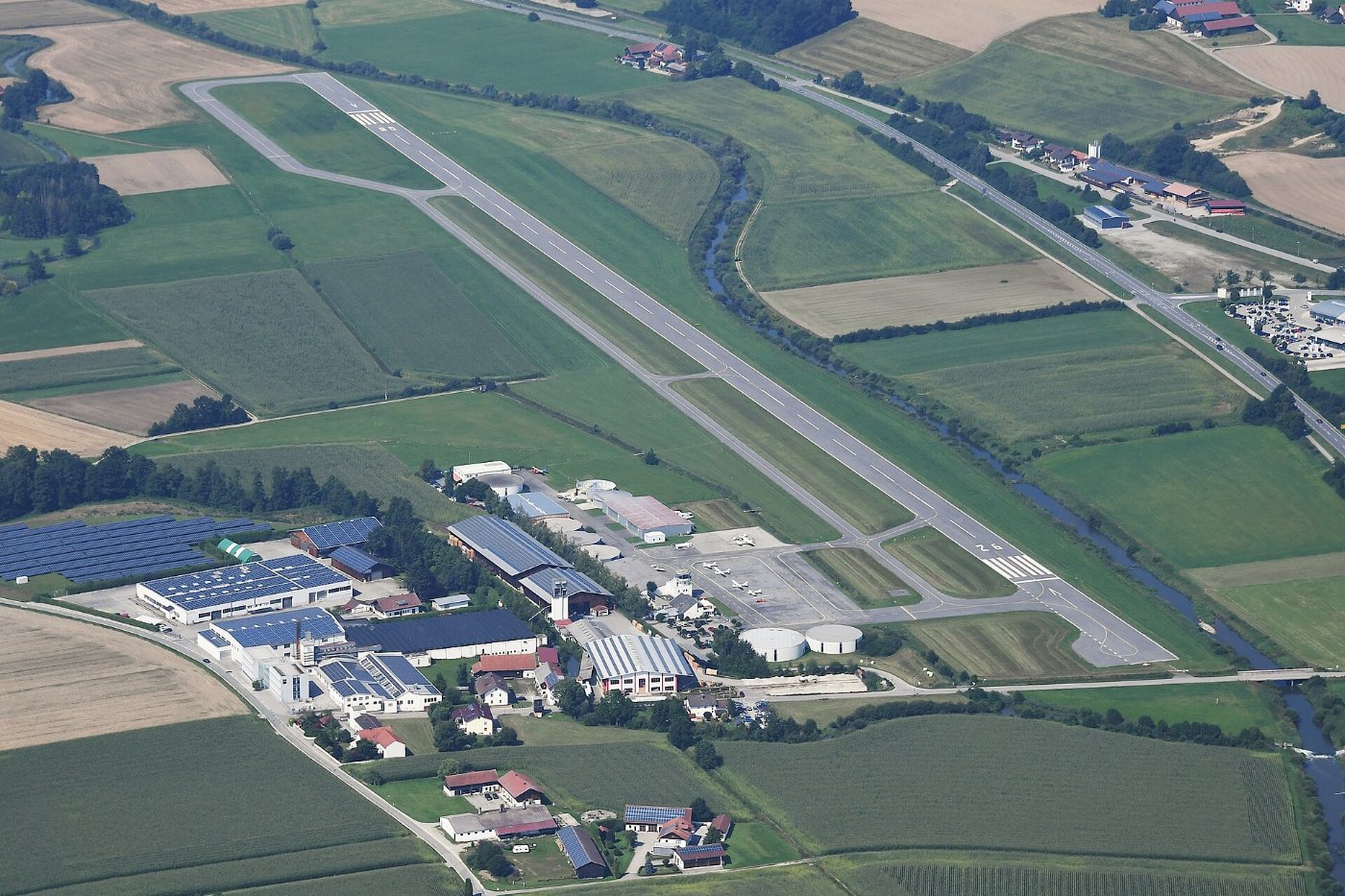 Aerial image of the Eggenfelden airfield