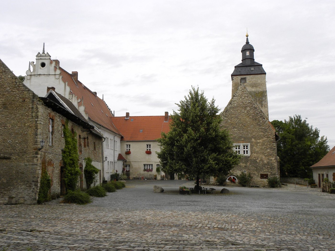 Wasserburg Egeln Innenhof