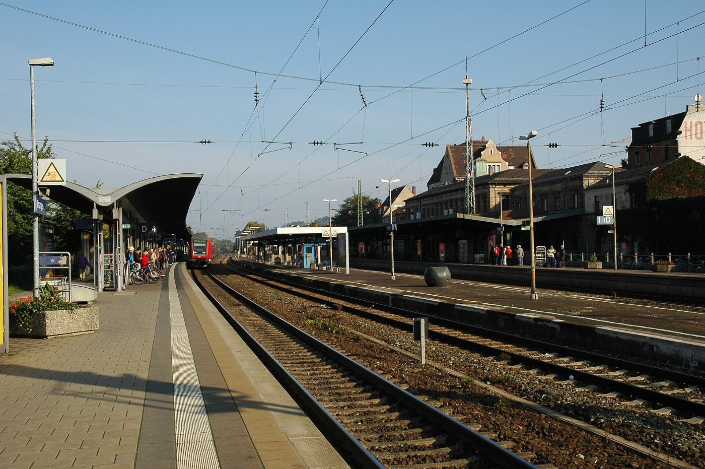 Erlangen Bahnhof Bahnsteig