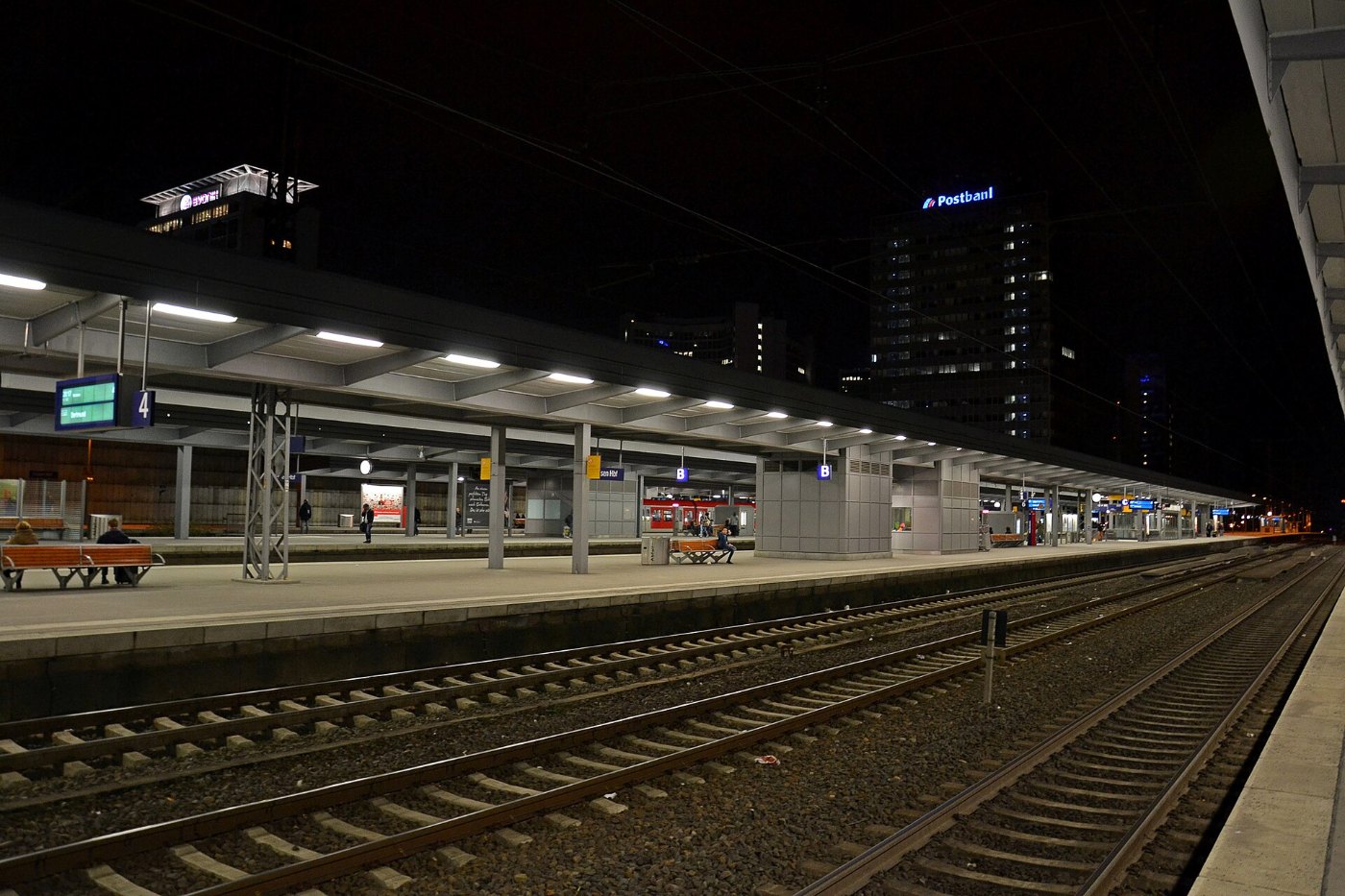 Die Gleise 2 bis 4 im Essener Hauptbahnhof