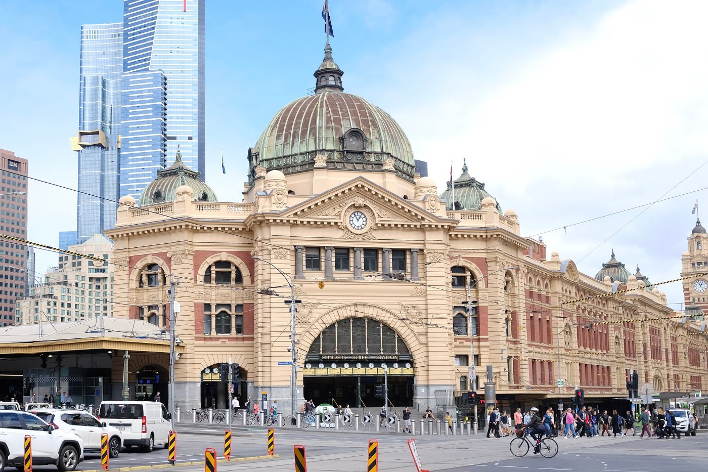 Flinders Street Station Melbourne March 2021