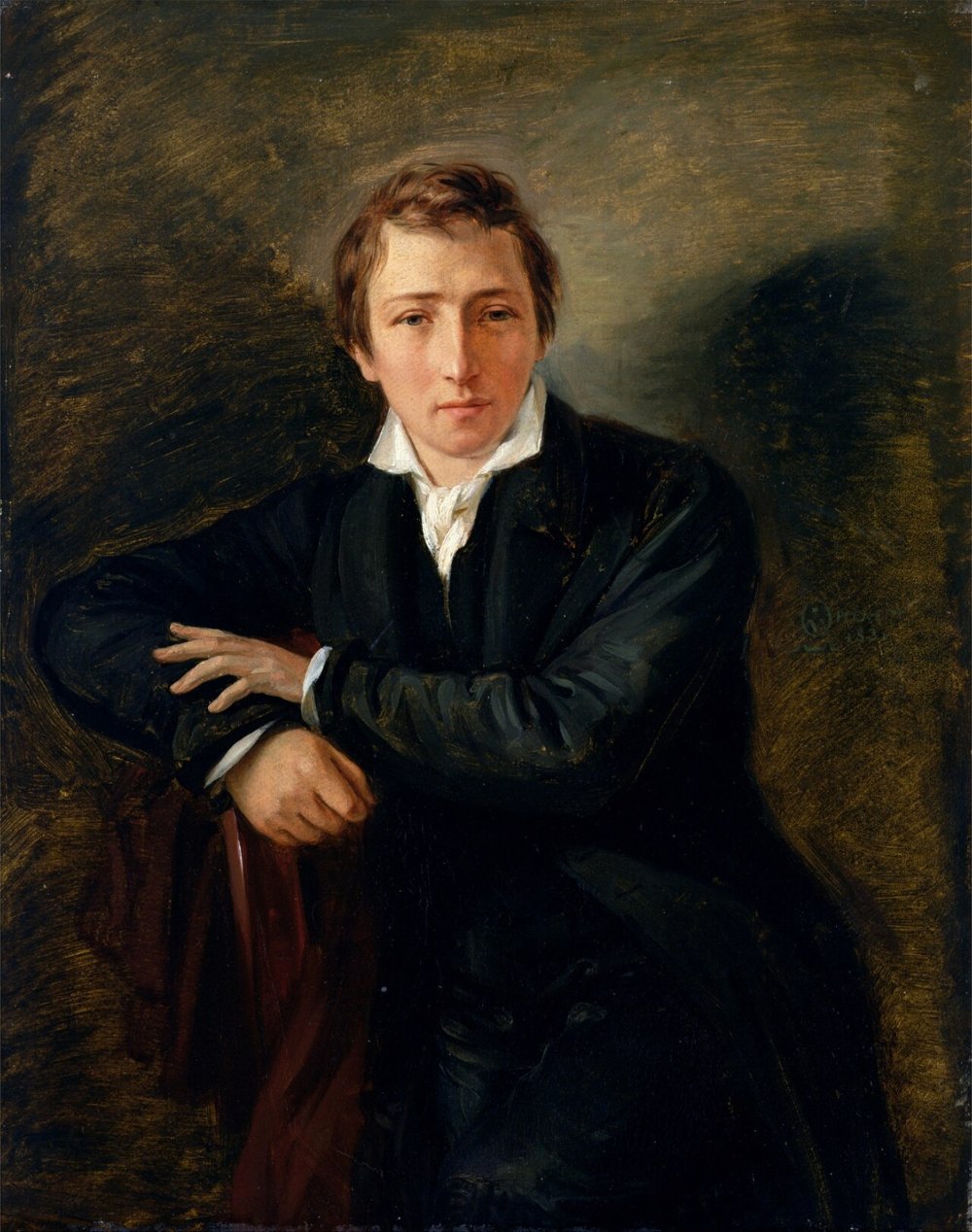 Gemaelde-Portraet des Dichters Heinrich Heine von Moritz Daniel Oppenheim