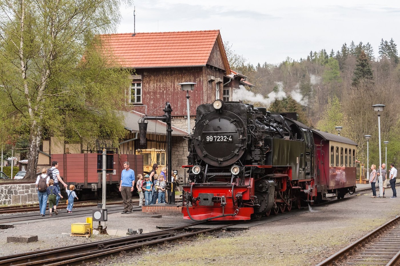 Kurzer Dampfzug in Alexisbad