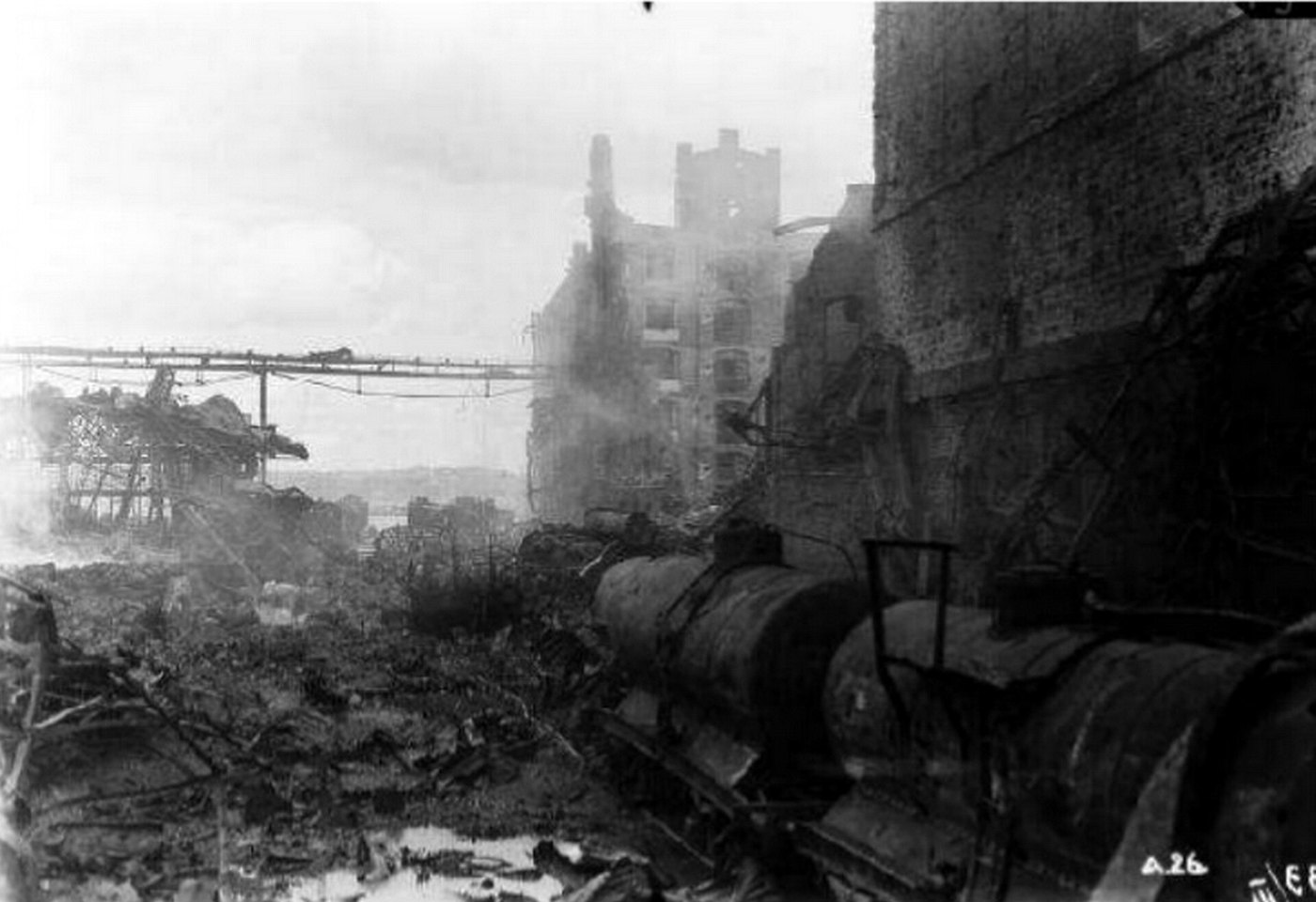 Haydarpaşa Terminal, after the fire, 1917