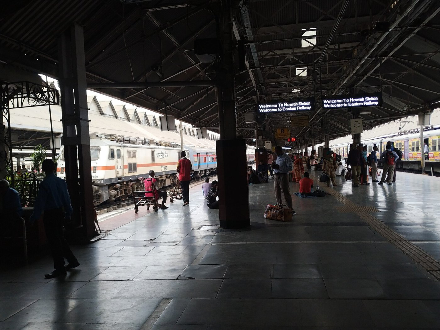 A platform on Howrah Railway Station