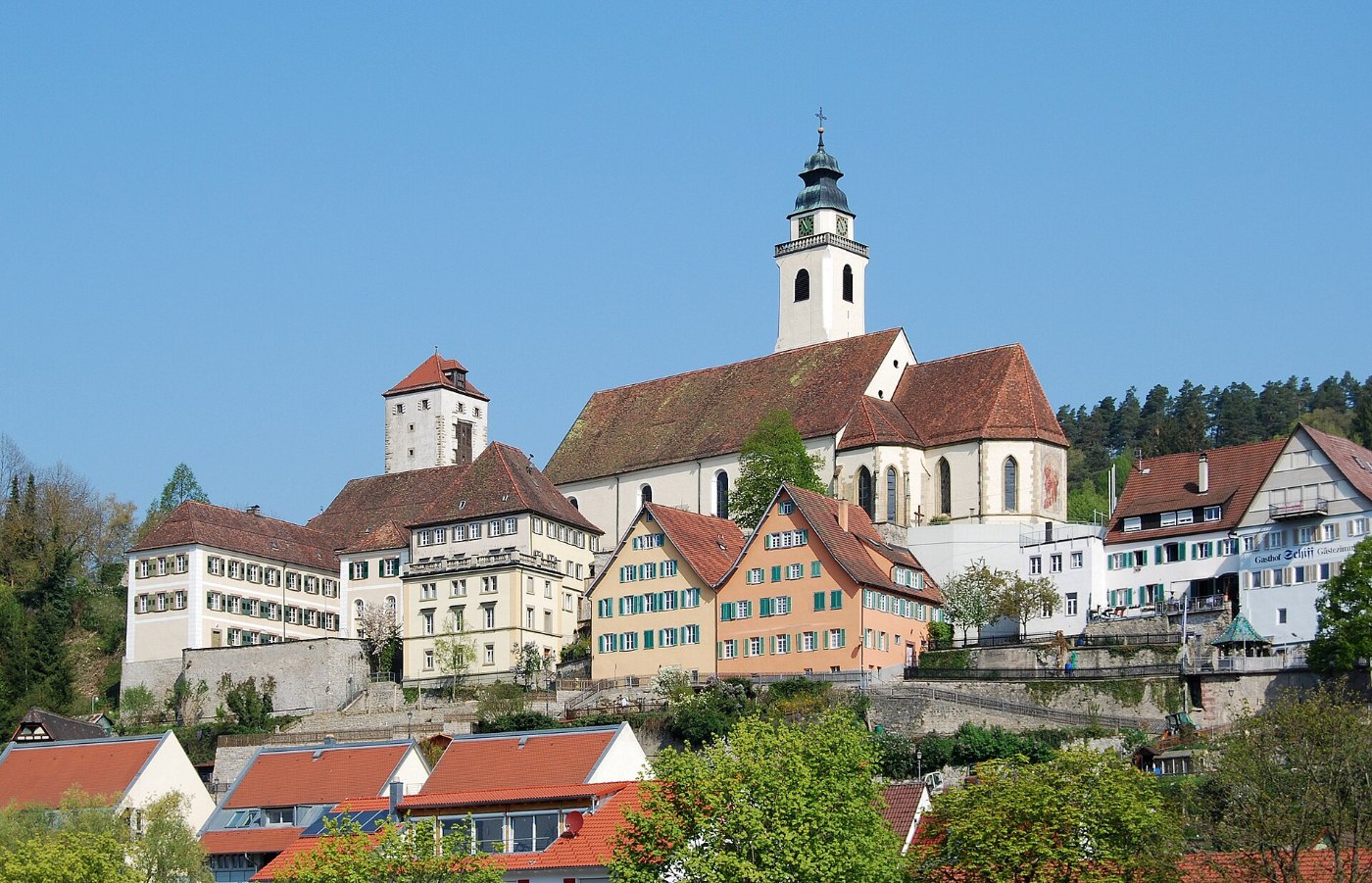 Blick auf die Altstadt von Horb am Neckar