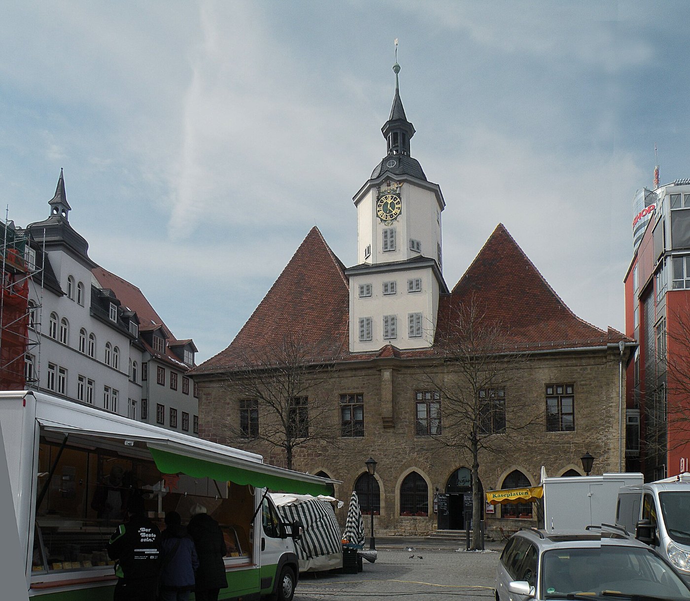 Das alte Rathaus am Markt in Jena