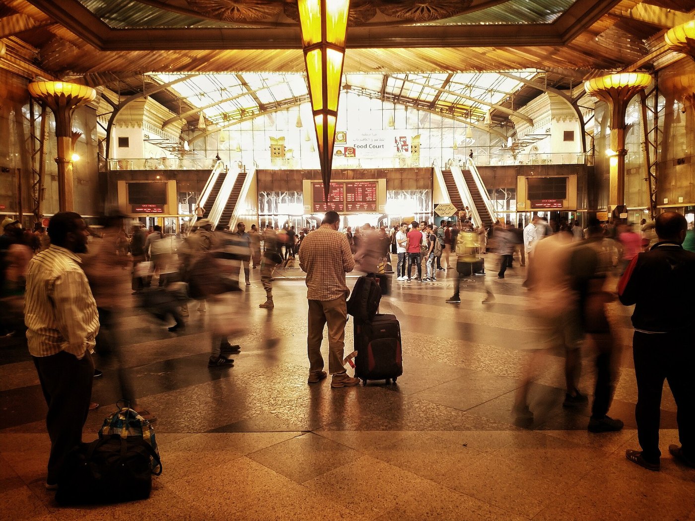 Passengers at Ramses Station