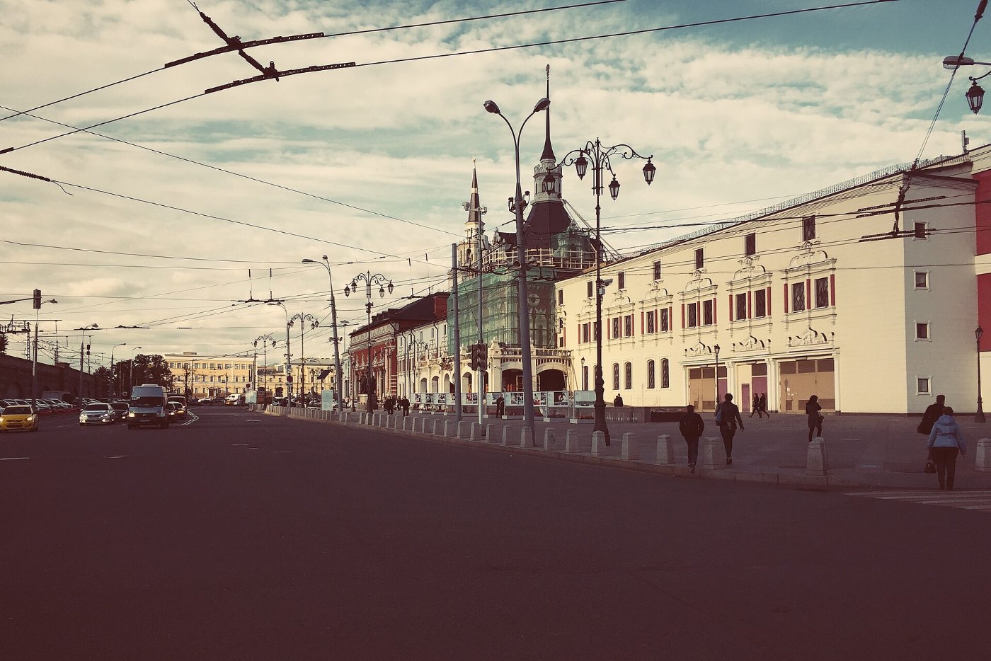 Moscow, Kazansky Rail Terminal, western facade ()