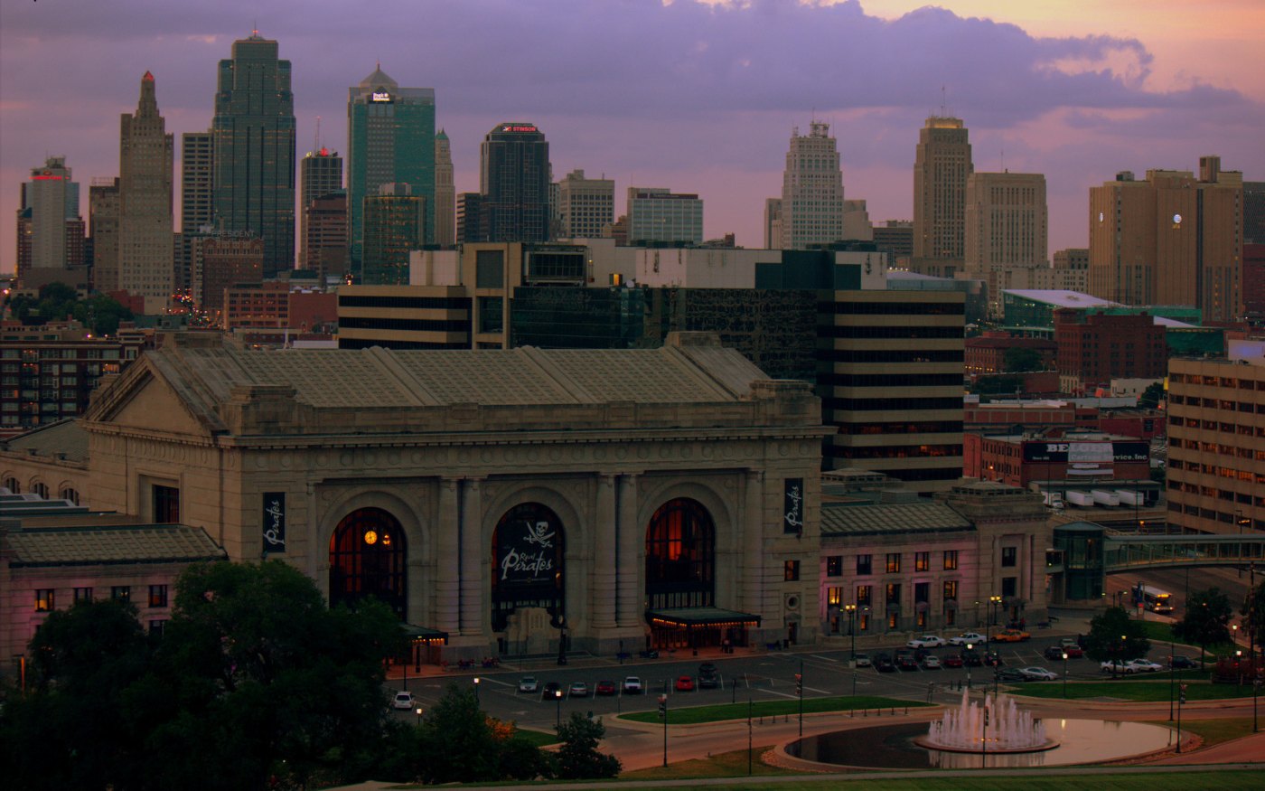 Kansas City Skyline and beautiful historic Union Station
