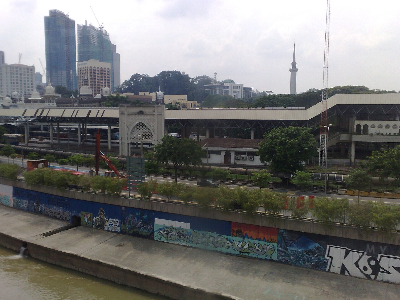 Kuala Lumpur Railway Station view from Pasar Seni