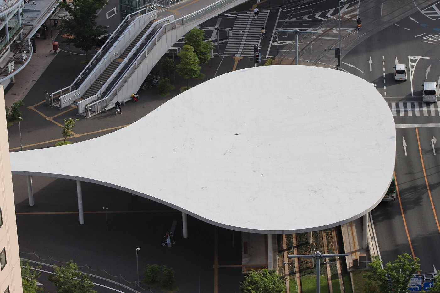 Kumamoto Tram Station Big shamoji