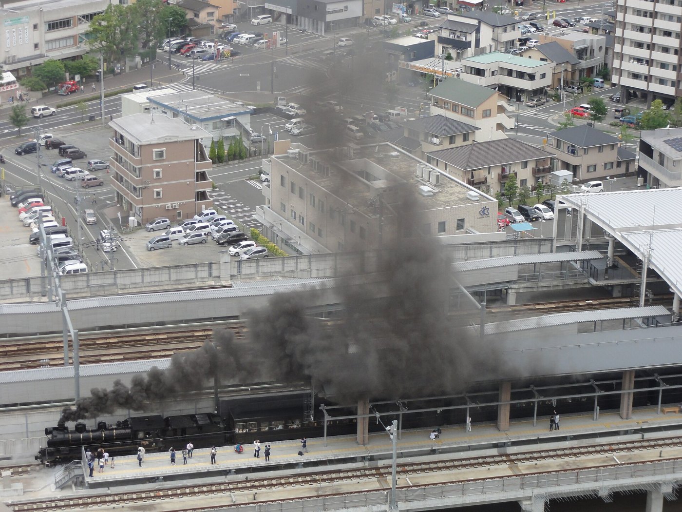 JRKyushu train SL Hitoyoshi Kumamoto Station
