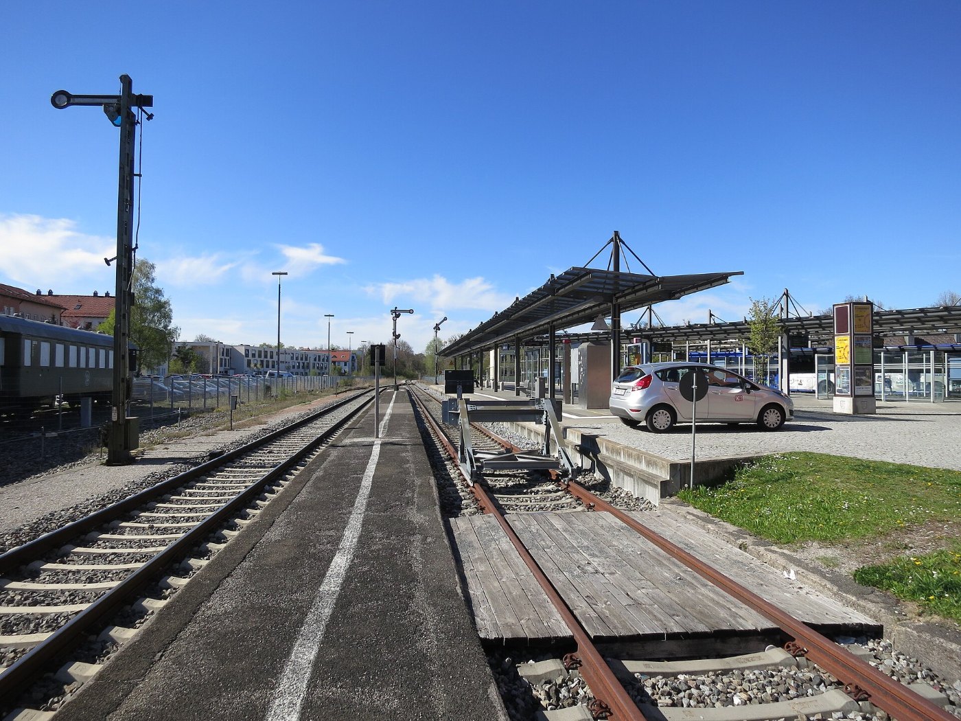 Bahnhof Landsberg Bahnsteige