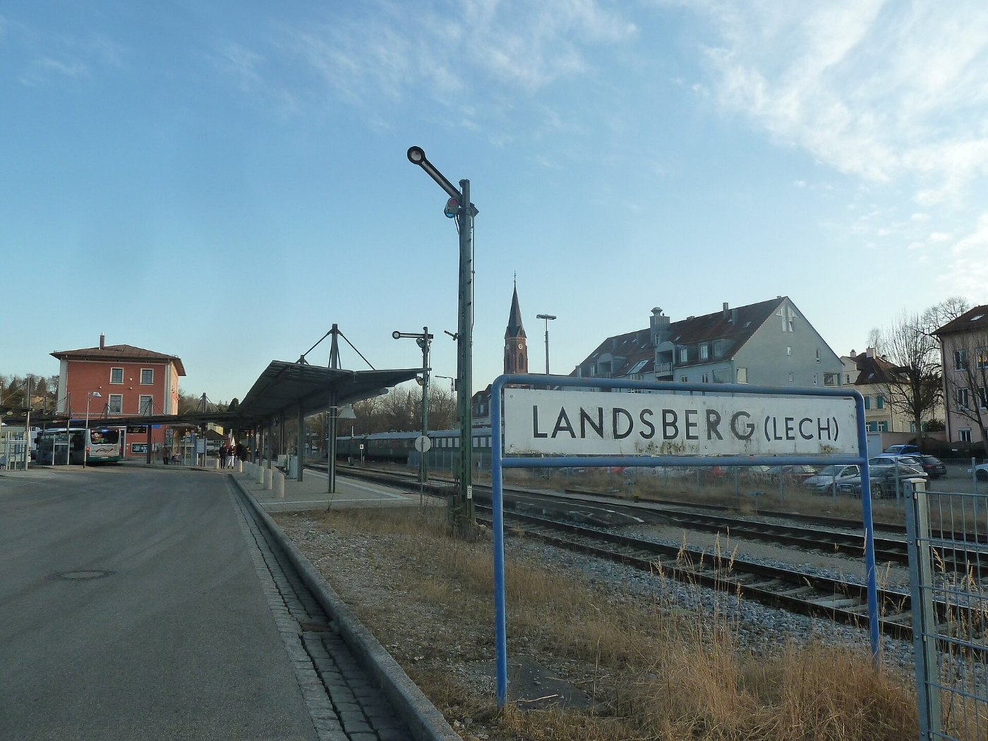 Landsberg am Lech — Bahnhofsschild