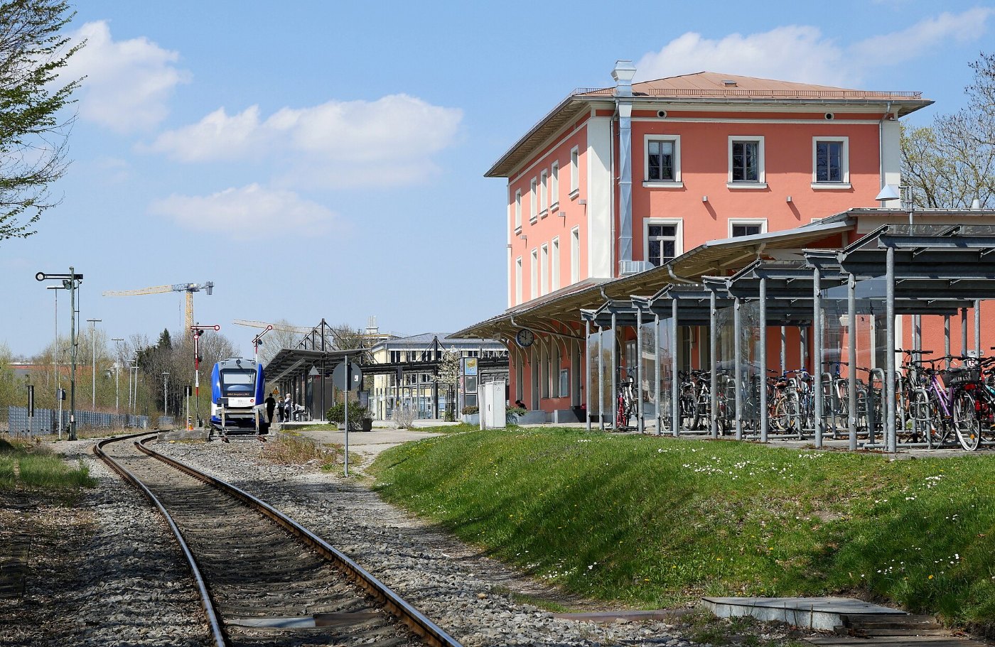 Bahnhof Landsberg (Lech) von Süden 2021