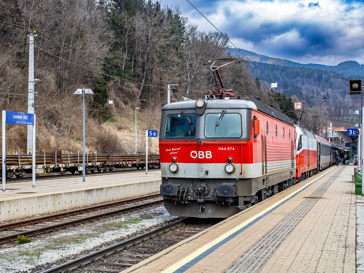 ÖBB 1144 074 in Leoben Hauptbahnhof