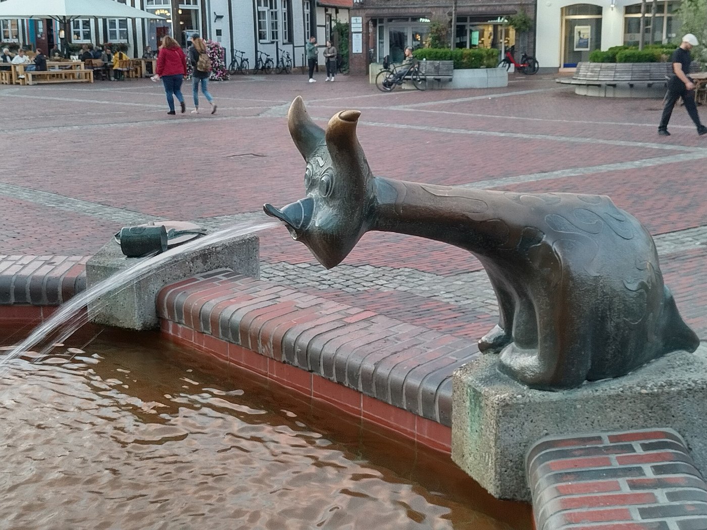 Marktbrunnen in der Altstadt von Lingen