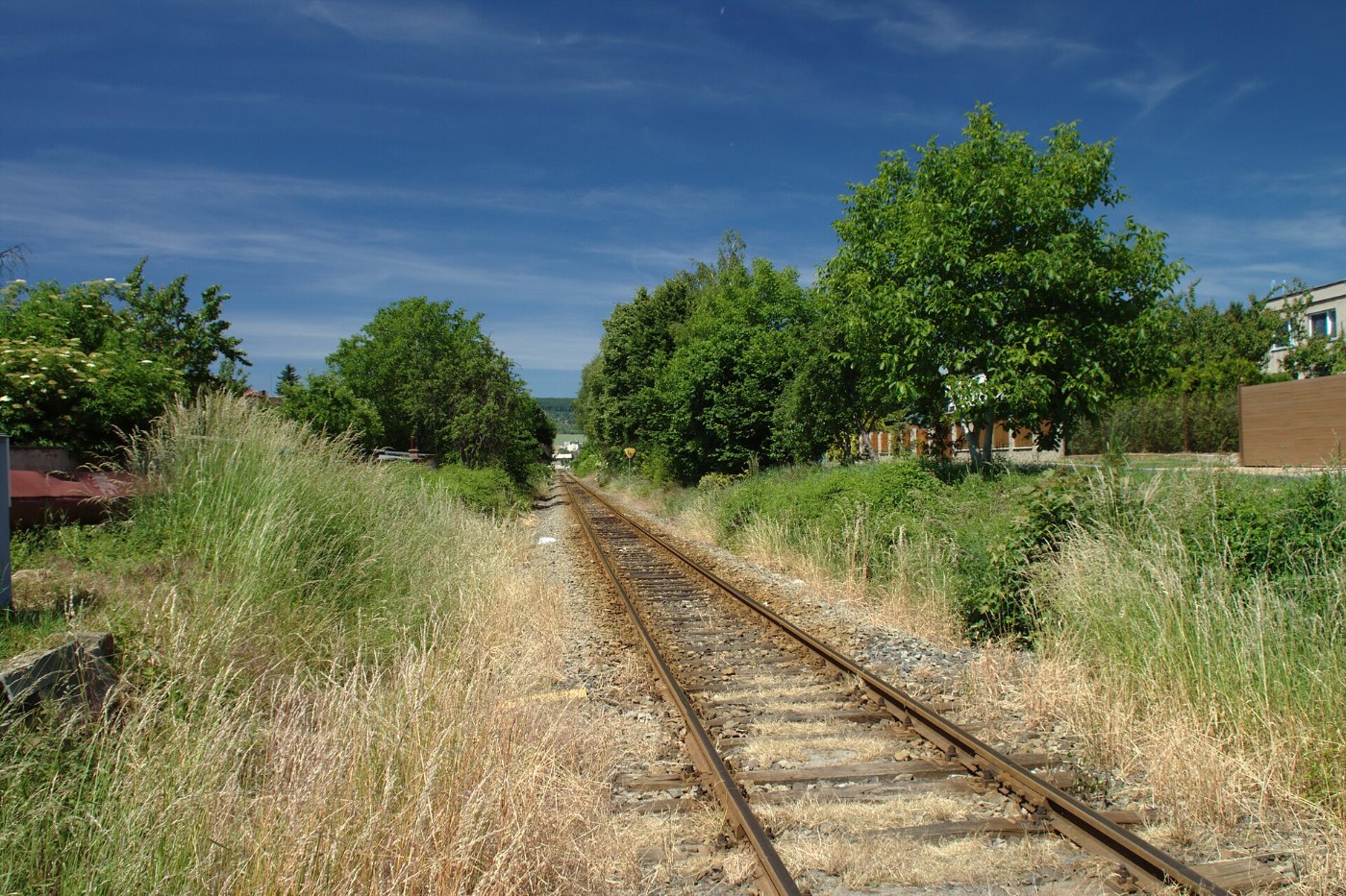 Litoměřice, Horní nádraží, železniční trať
