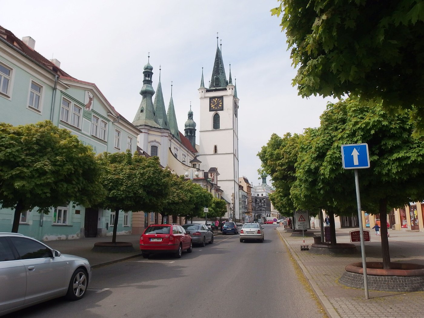 Kirche und Stadtturm in Litoměřice