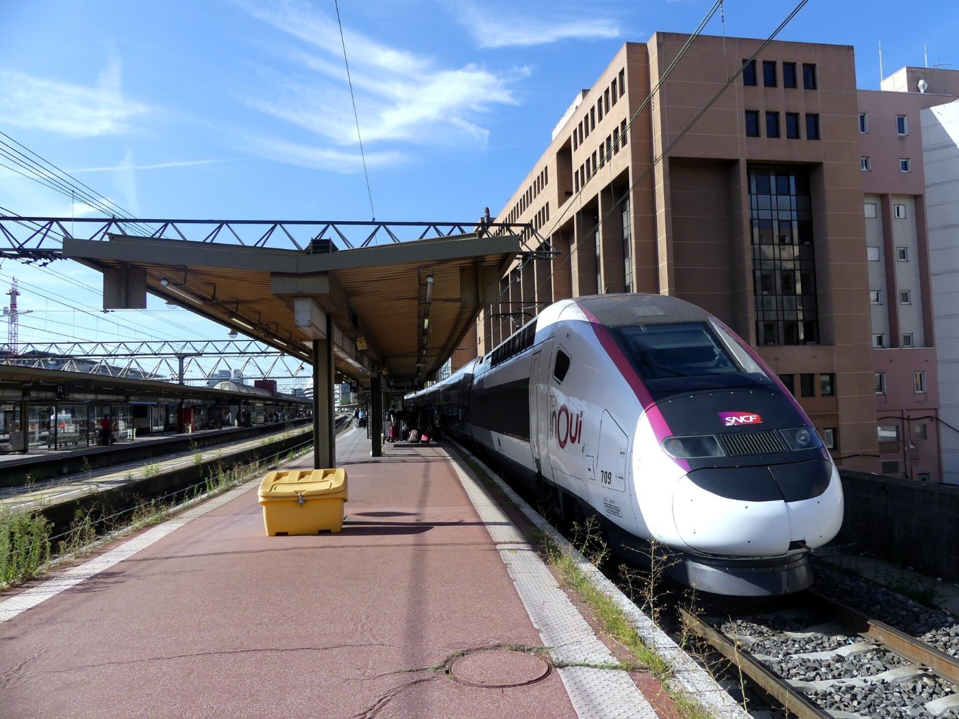 TGV pour Paris en gare de Lyon Part Dieu (août 2019)