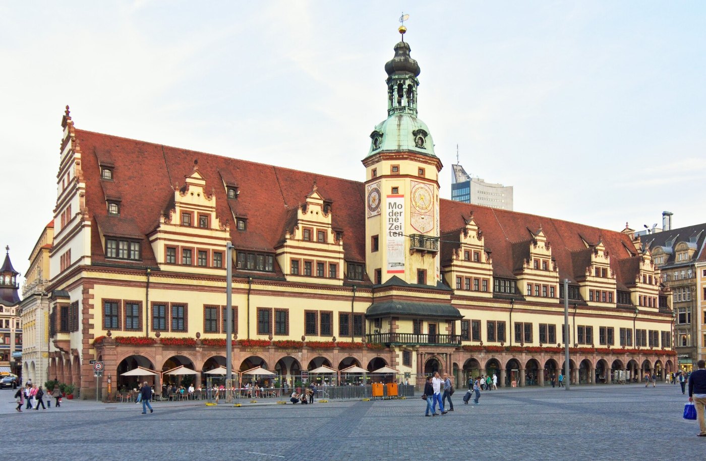 Das Alte Rathaus am Markt in Leipzig
