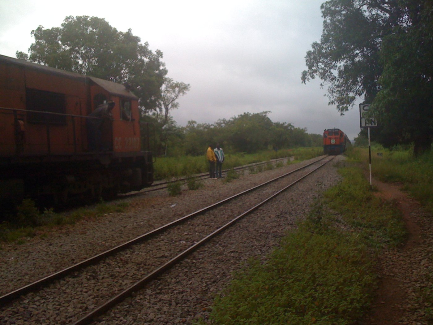 Croisement de trains sitarail