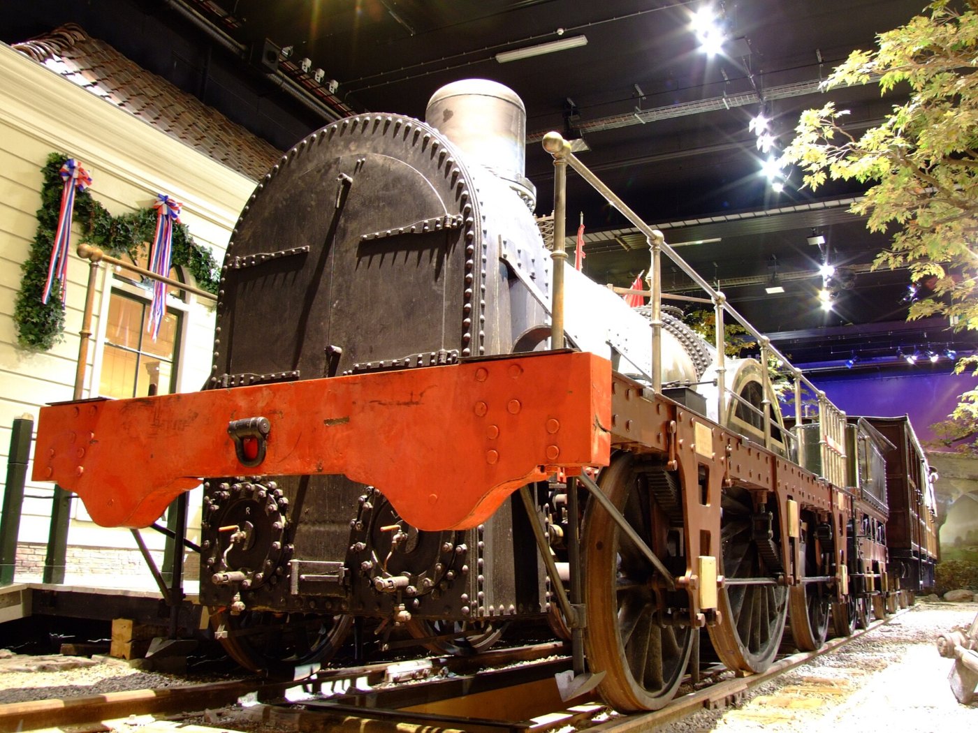 Historische Eisenbahnszene aus den Niederlanden