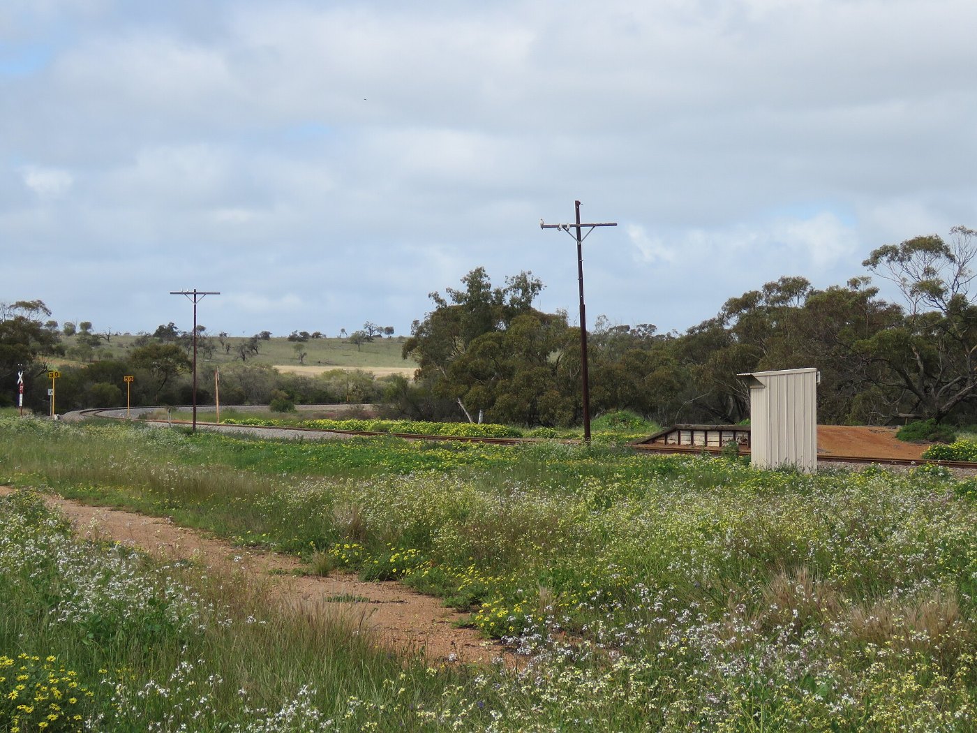 Midland railway line at Yandanooka, Western Australia, August 2022 02