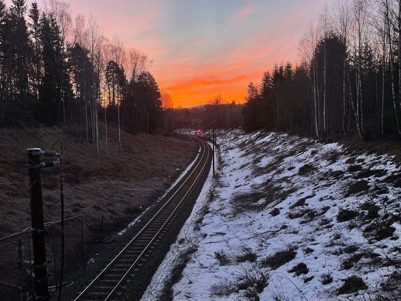 Strecke der Bergenbahn über der Hardangervidda