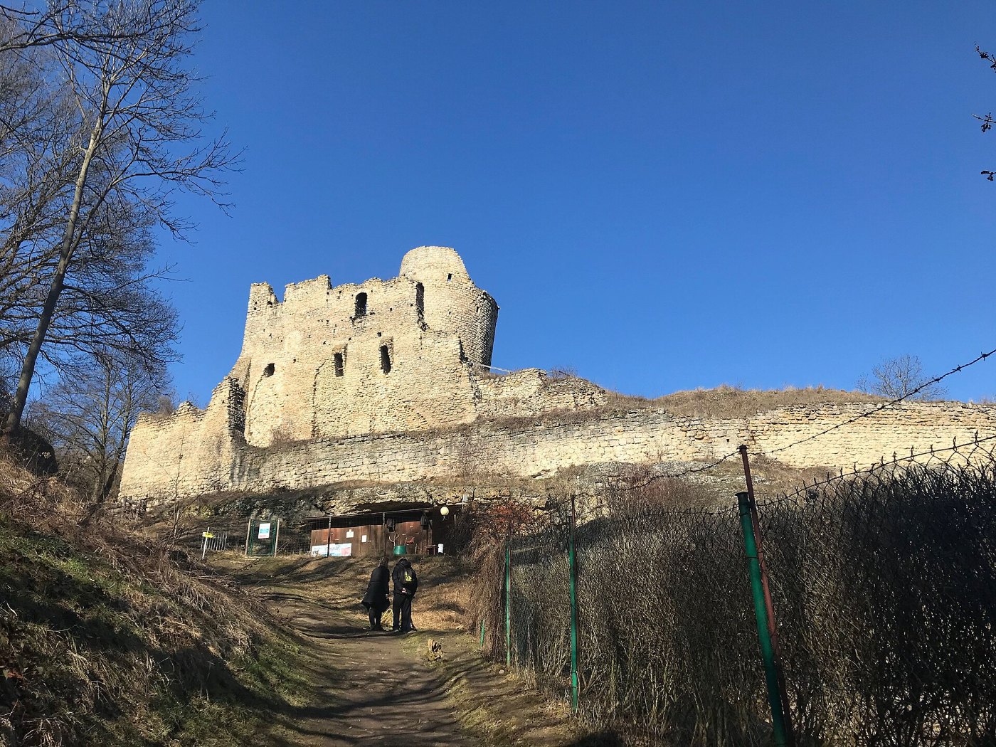 Die Burgruine Michalovice bei Mladá Boleslav