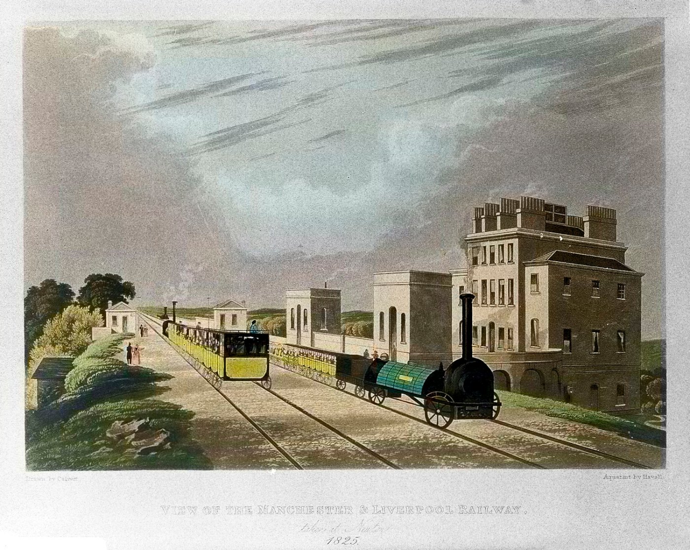 A steam train on the Manchester and Liverpool Railway Wellcome L (digita