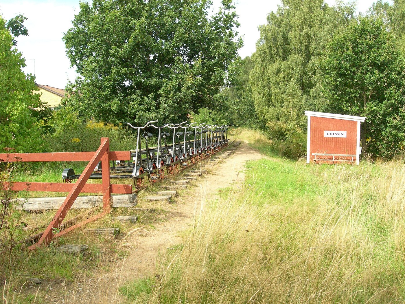 Draisines in Broby, 2009 09 02