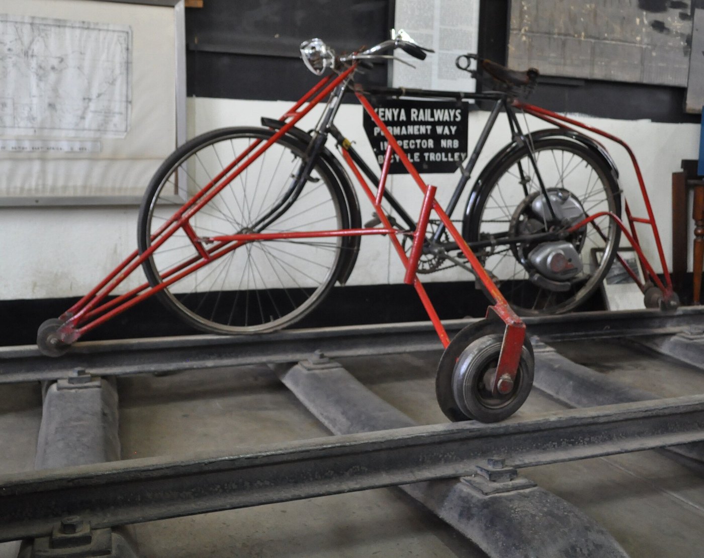 Bicycle that was used by the Nairobi chief railway inspector