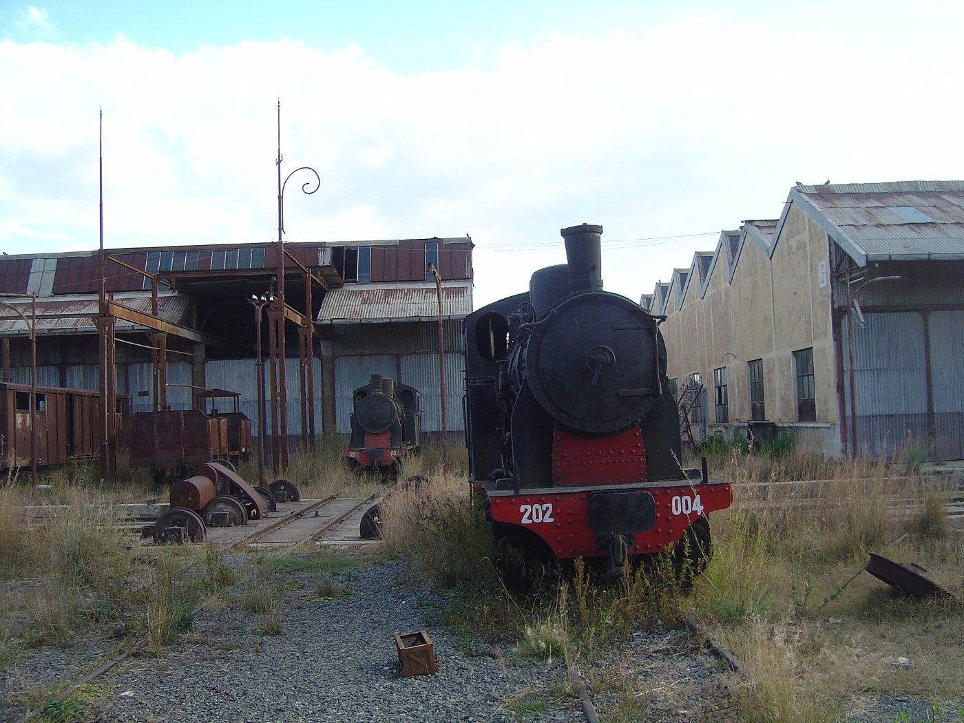 Historische Dampflokomotive der Eisenbahn in Eritrea