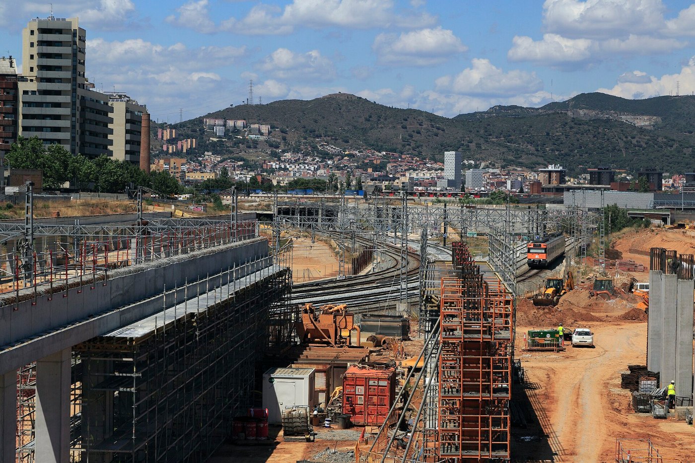 J21 066 Bahnhofsbaustelle Barcelona Sagrera