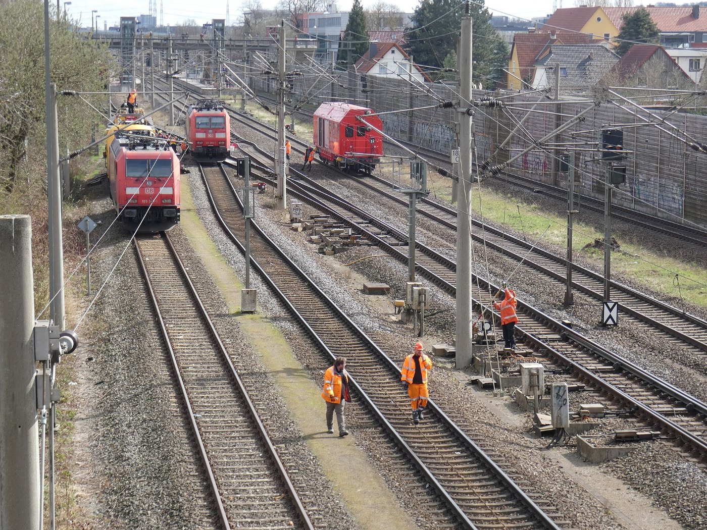 1045 nach der Lokkollision auf der Lehrter Bahn in Fallersleben
