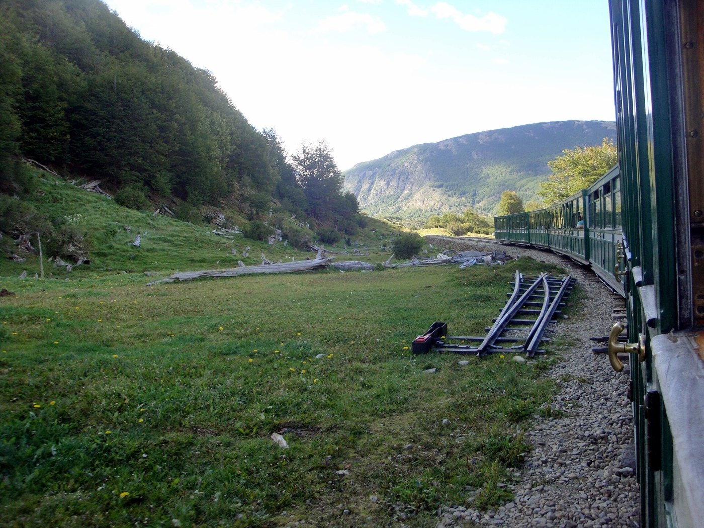 Tren del Fin del Mundo en movimiento