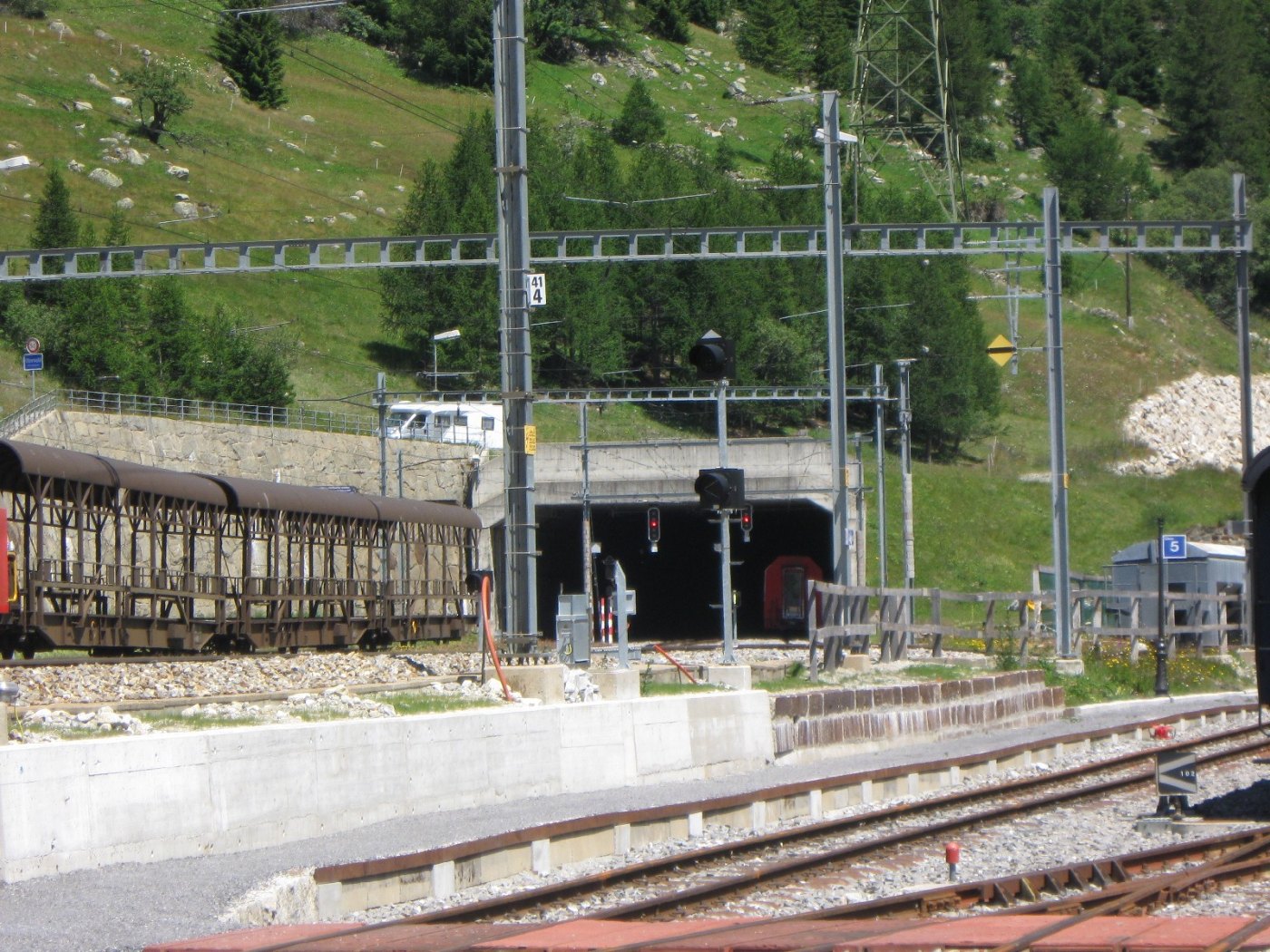 Furkabasistunnel Südwestportal