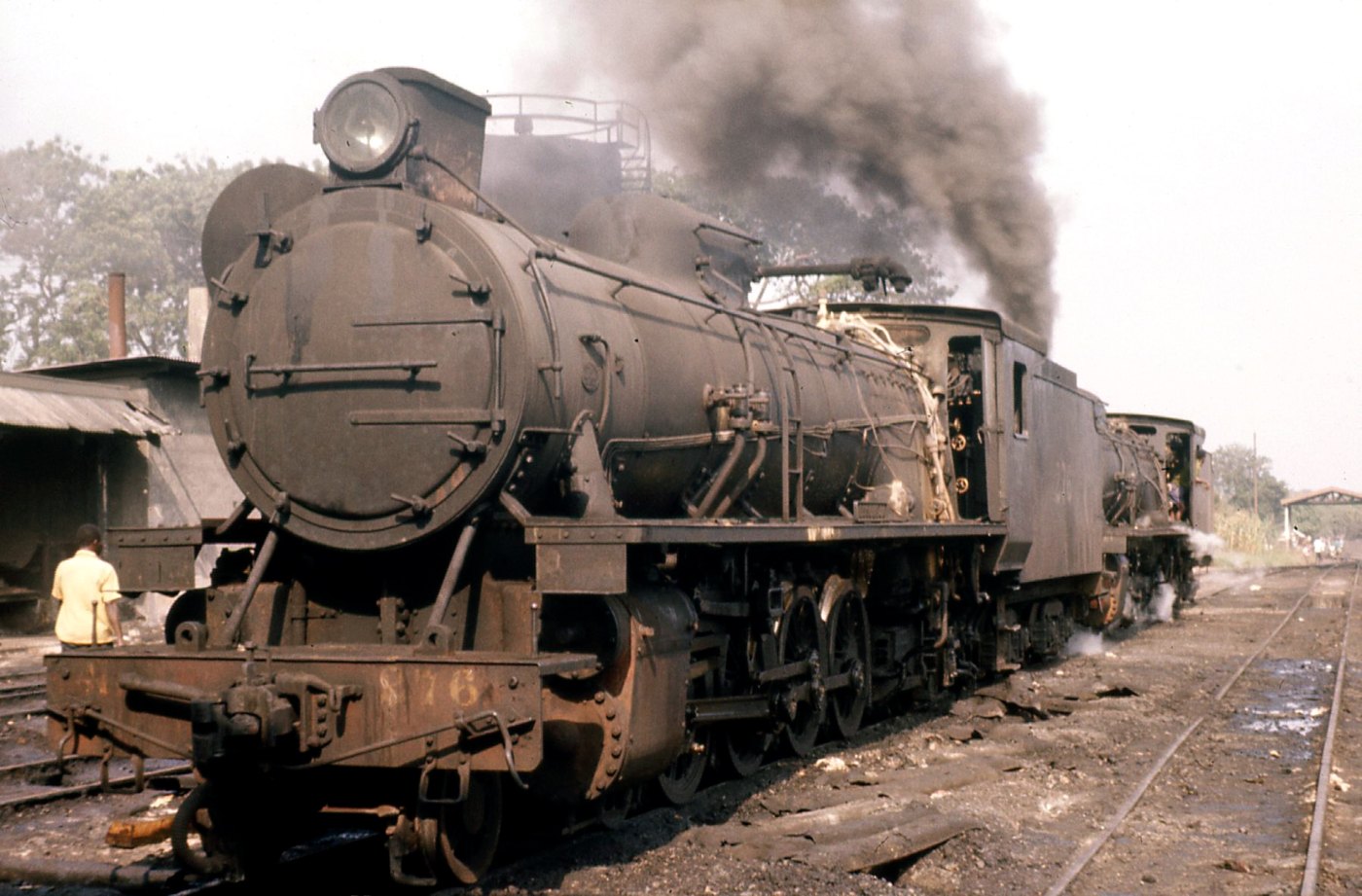 Ghana Railways 4 8 2 locomotives 1974
