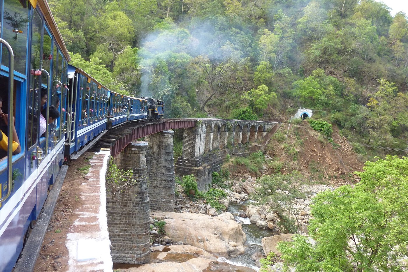 Nilgiri Mountain Railway on Bridge, May 2010