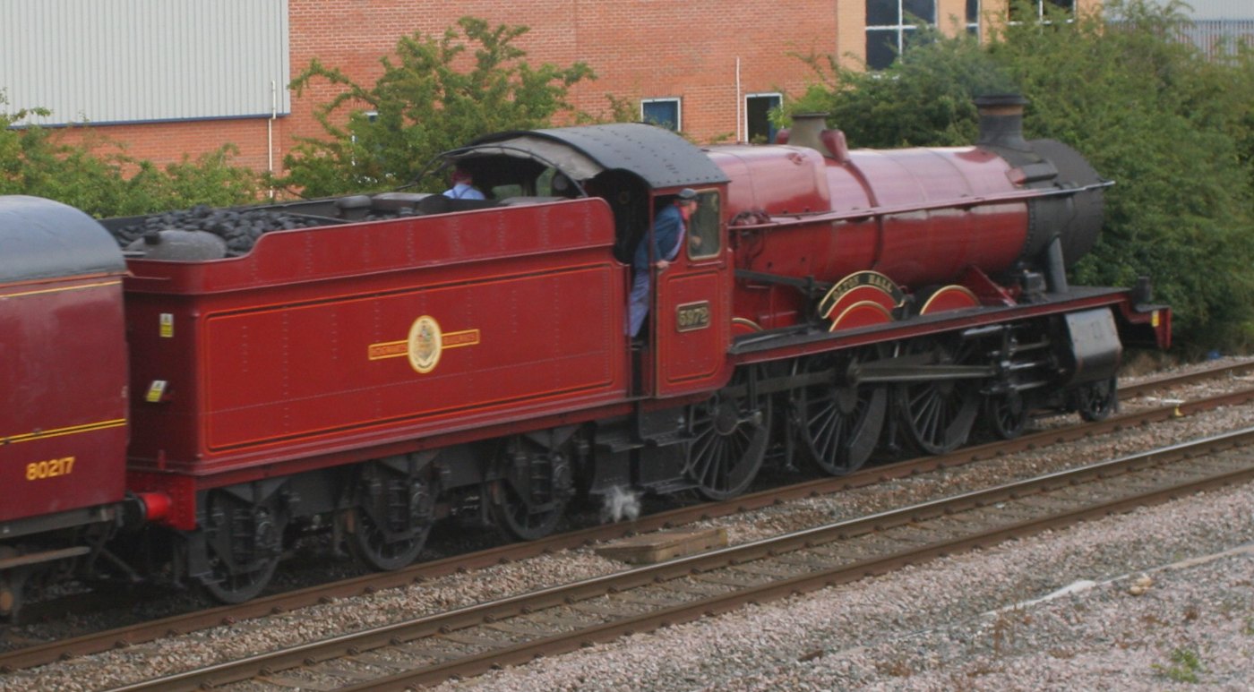 Steam Locomotive GWR Hall Class No 5972 Olton Hall