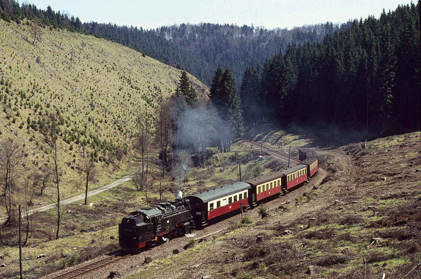 008. 1980 05. 99 0232, Harzquerbahn. Deutsche Reichsbahn ( DDR ). ()
