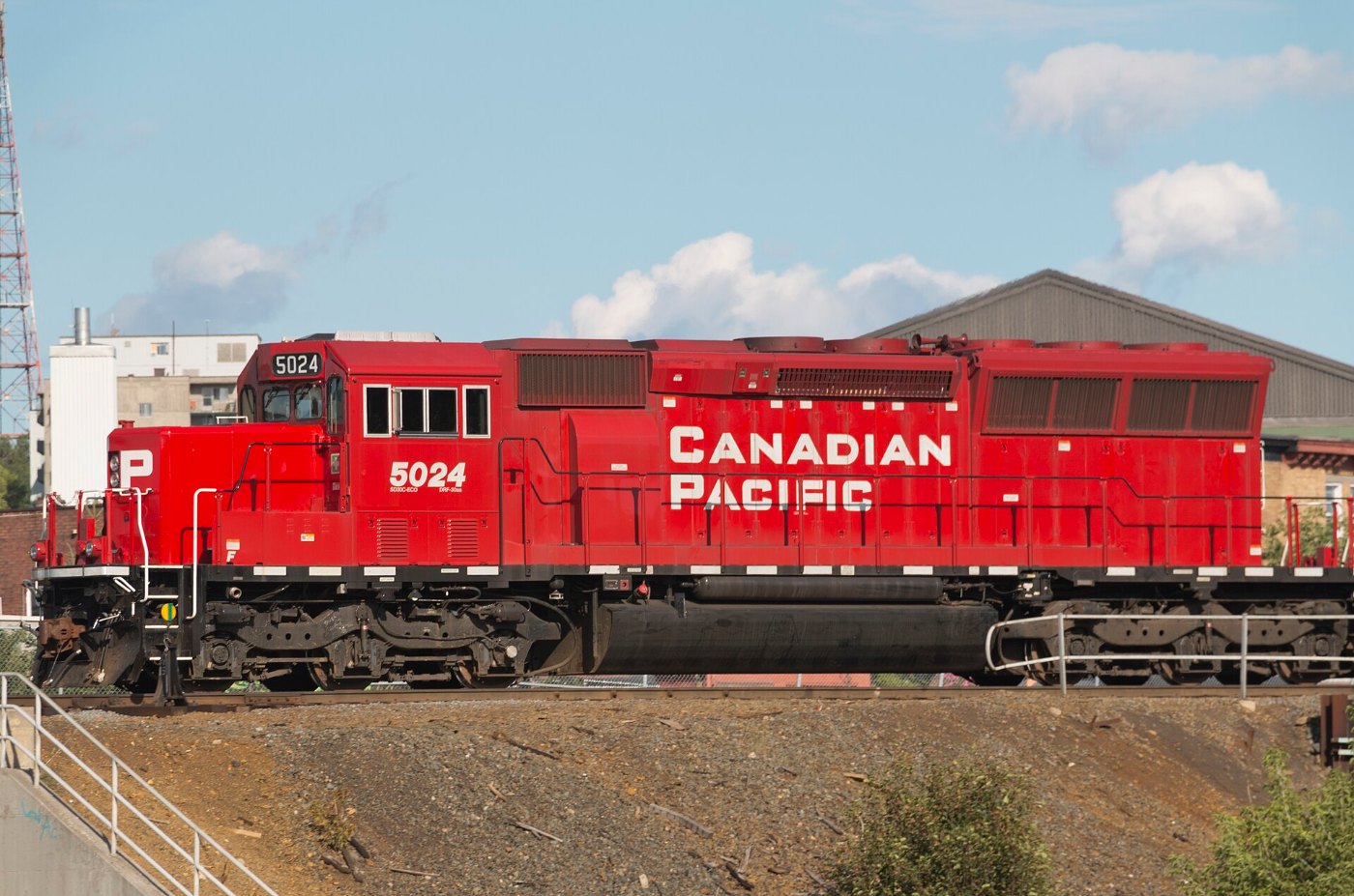 Canadian Pacific EMD SD30C ECO diesel locomotive 5024 at Sudbury Ontario