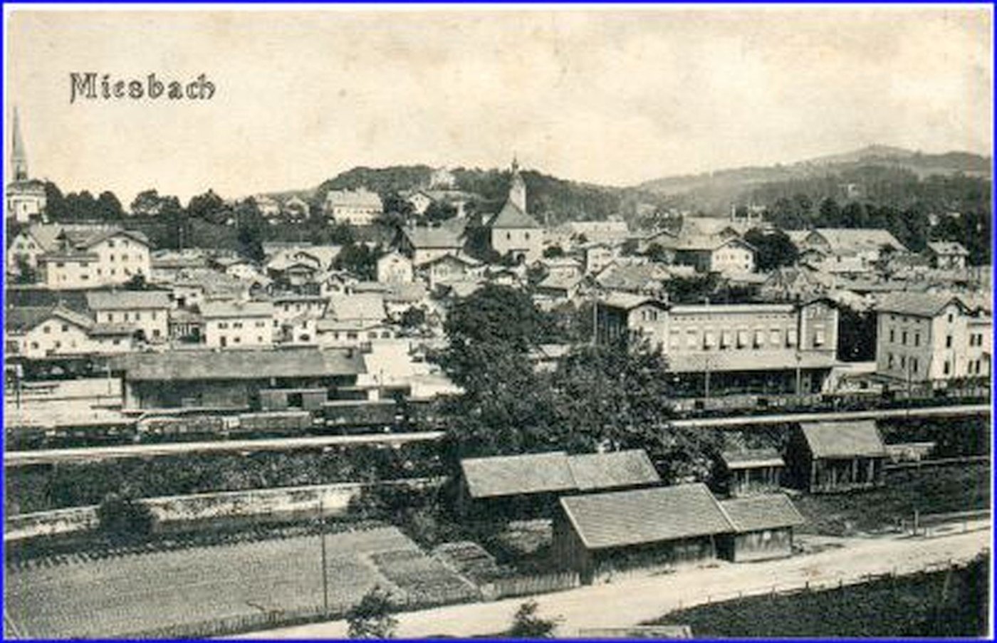 Miesbach Bahnhof — um 1920